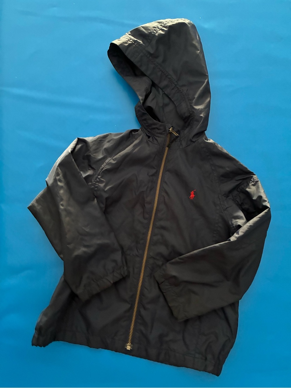 Polo Ralph Lauren hooded windbreaker toddler 4T. Navy